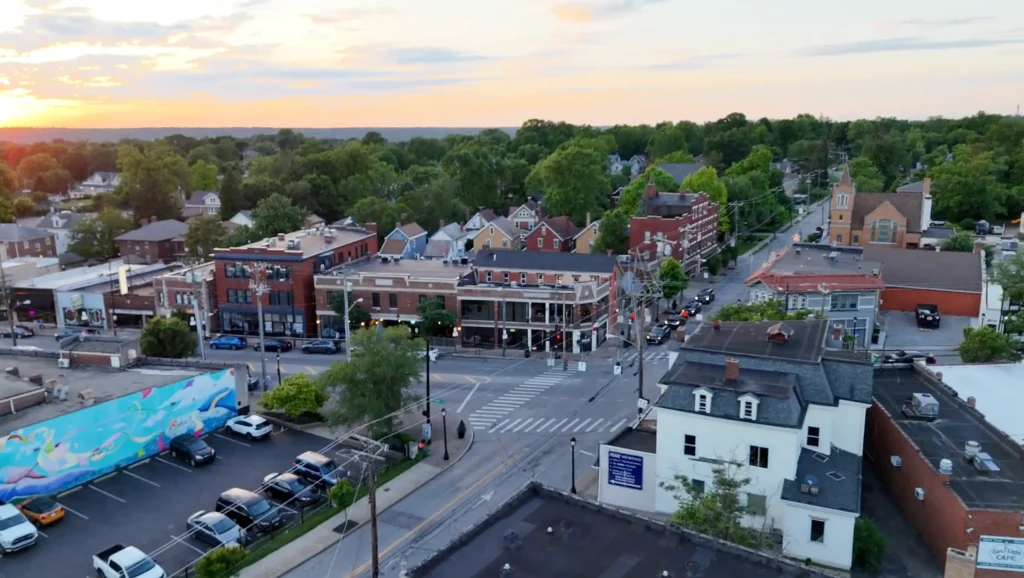 Business District of Pleasant Ridge Cincinnati Ohio