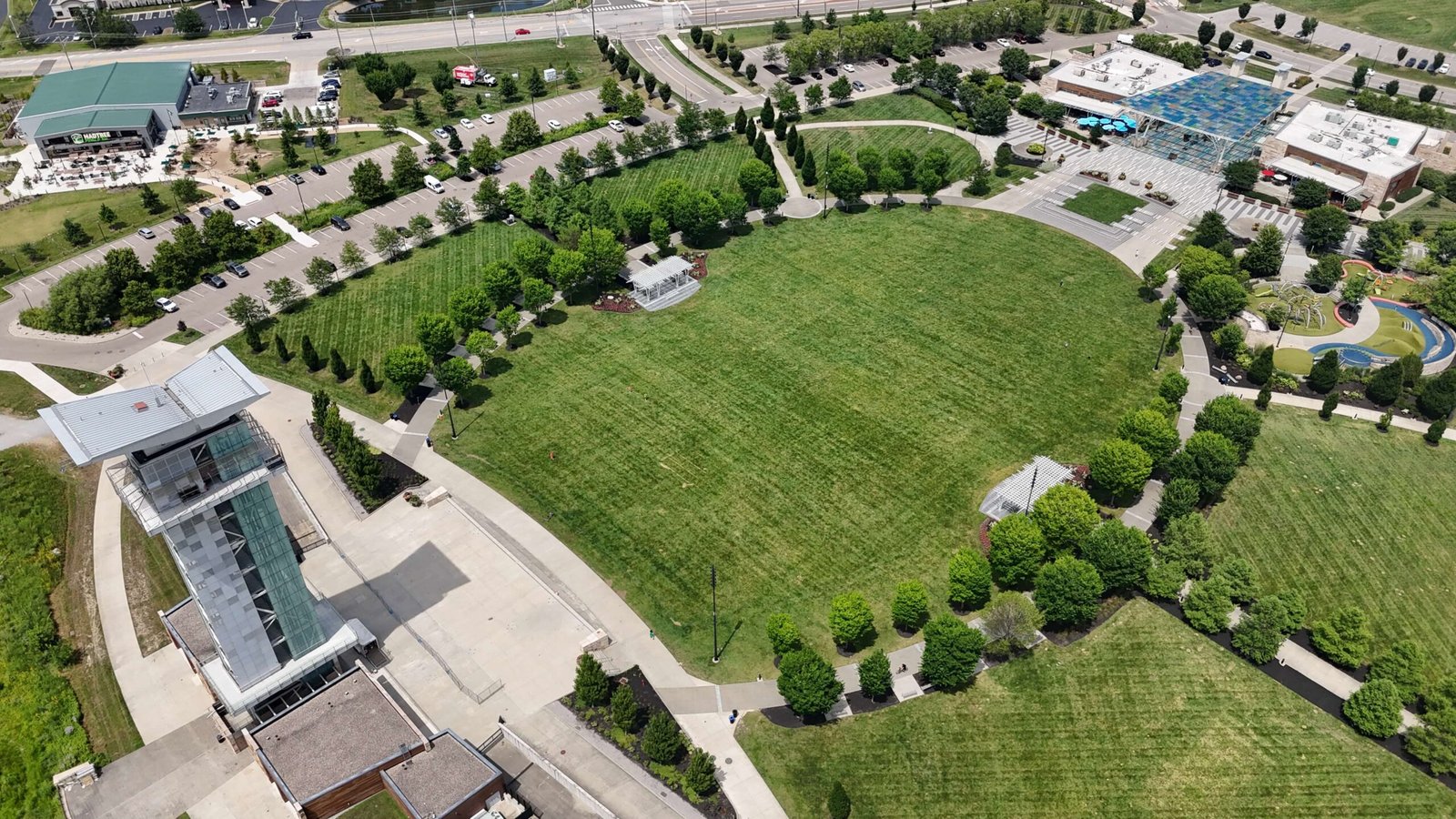 Aerial view of Summit Park in Blue Ash, Ohio